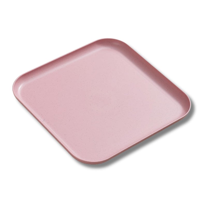 Clovis Wheat Straw Plates - 11 Inch Unbreakable Dinner Plates Set of 1 - Dishwasher & Microwave Safe Plates Reusable - Lightweight Plates for Kitchen, Camping (Nordic Pink, 29 CM, Set of 1) - Image 1