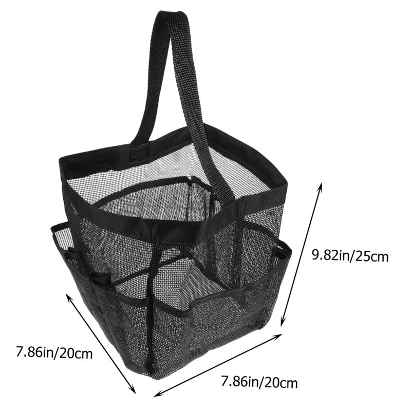 Large Portable Mesh Shower Bag Travel Toiletry Organizer Outdoor Bathroom Tote Basket - Image 5