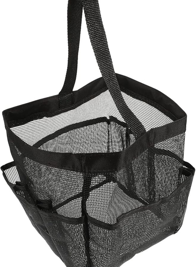 Large Portable Mesh Shower Bag Travel Toiletry Organizer Outdoor Bathroom Tote Basket - Image 1