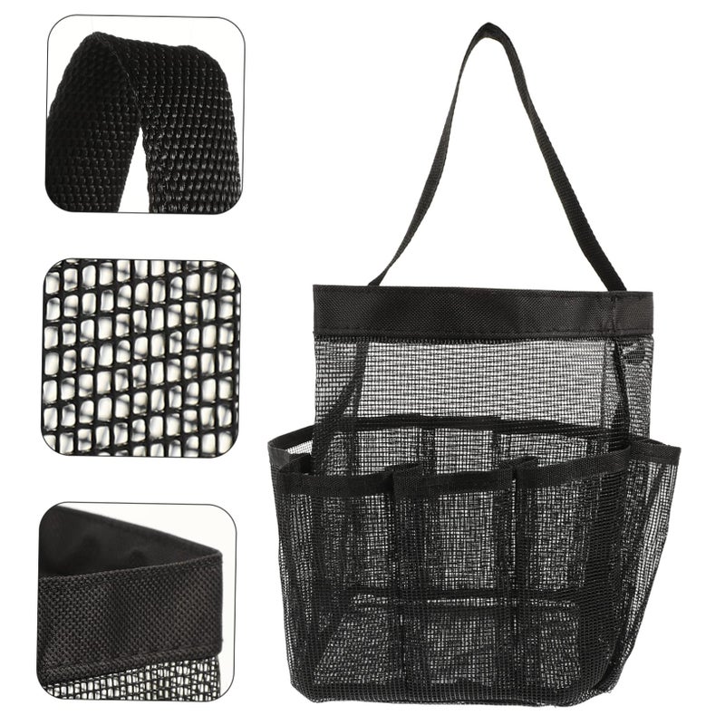Large Portable Mesh Shower Bag Travel Toiletry Organizer Outdoor Bathroom Tote Basket - Image 4
