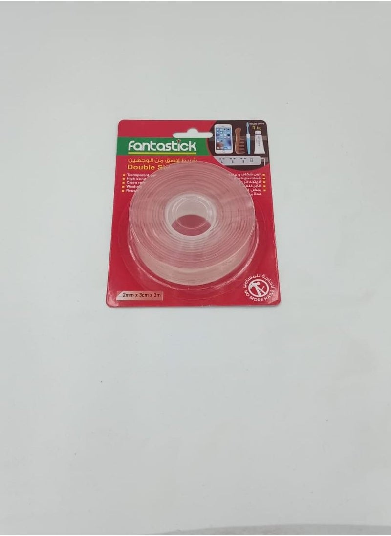 Fantastick Double Sided Tape Mounting Transparent Washable Waterproof Adhesive Heavy Duty  - Image 3