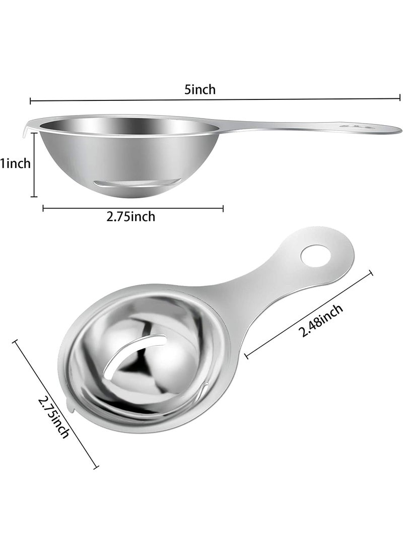 Trifecta Trifecta Egg Yolk Separator Professional Egg White Separator Egg Separators Stainless Steel Yolk White Separator Tool for Baking Cake Kitchen Gadget CookingBaker Tool  - Image 4