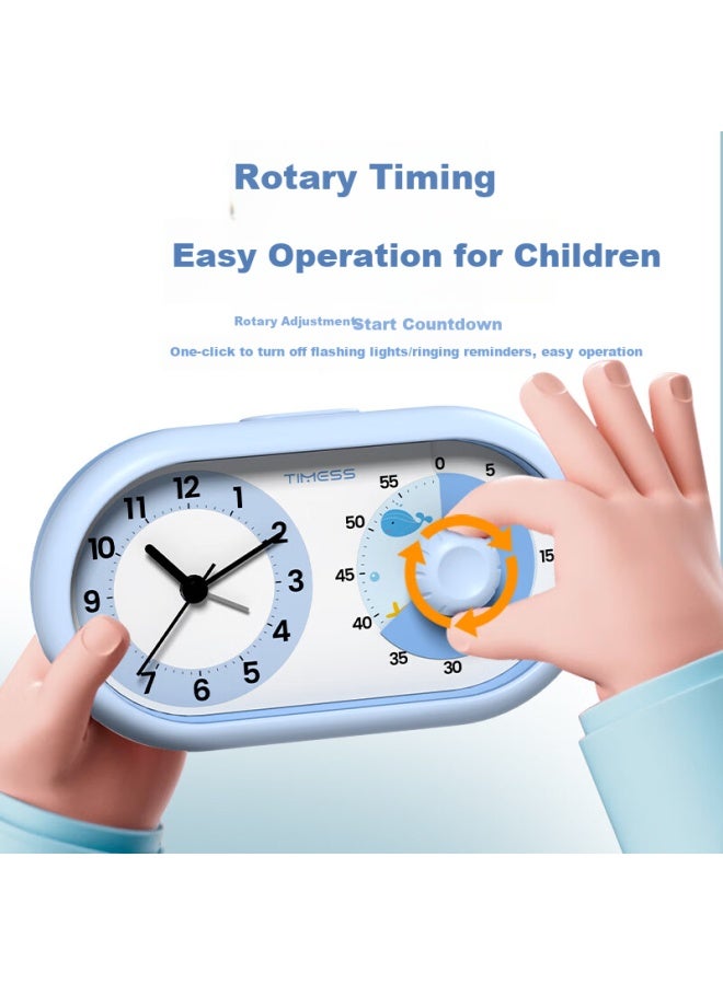 Timess Visual Timer For Kids Students, Wake Up Self-Discipline Artifact With Kitchen Timer Time Manager Office Silent Alarm Clock Timer - Image 2