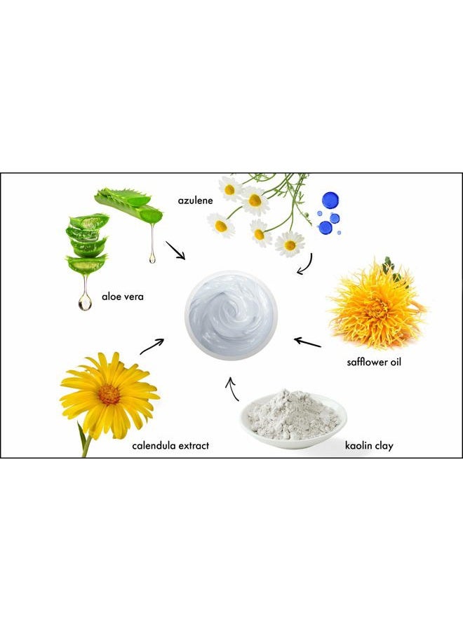 Raya Azulen Soothing Masque (602) | Calming Facial Treatment Mask for Sensitive Skin | Tones and Refines Complexion | Made with Azulene and Aloe Vera - Image 2