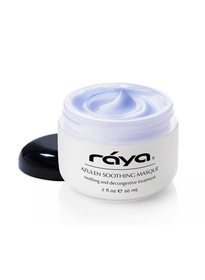Raya Azulen Soothing Masque (602) | Calming Facial Treatment Mask for Sensitive Skin | Tones and Refines Complexion | Made with Azulene and Aloe Vera - Image 1