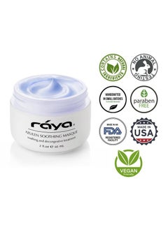 Raya Azulen Soothing Masque (602) | Calming Facial Treatment Mask for Sensitive Skin | Tones and Refines Complexion | Made with Azulene and Aloe Vera  - Image 4