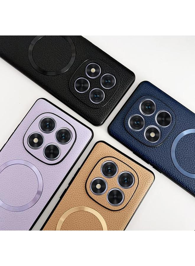 S-TOP Case For Redmi Note 14 Pro 5G CD Magsafe Magnetic Litchi Texture Phone Case - Image 5