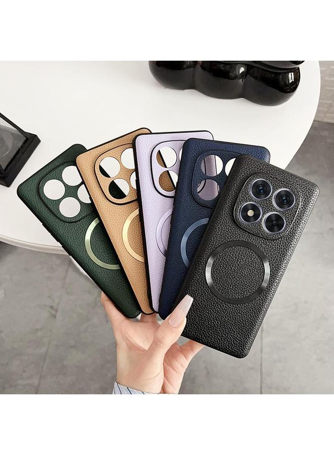 S-TOP Case For Redmi Note 14 Pro 5G CD Magsafe Magnetic Litchi Texture Phone Case - Image 2