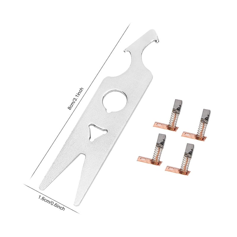 2 Pairs Carbon Brush Wrench Set, Nail Drill Carbon Brush Nail Drill Handpiece Accessory Replacement Part - Image 5