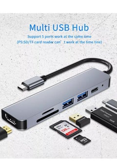 6-In-1 USB-C Hub Type C To 4K HDMI USB3.0 DP Adapter Docking Station Converter - pzsku/ZFDD90592443E4C275ADBZ/45/_/1738249263/213bb4b0-7ae9-49b7-819e-9c0841992b09