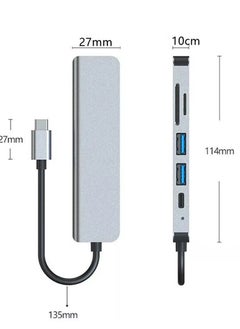 Generic 6-In-1 USB-C Hub Type C To 4K HDMI USB3.0 DP Adapter Docking Station Converter  - Image 3