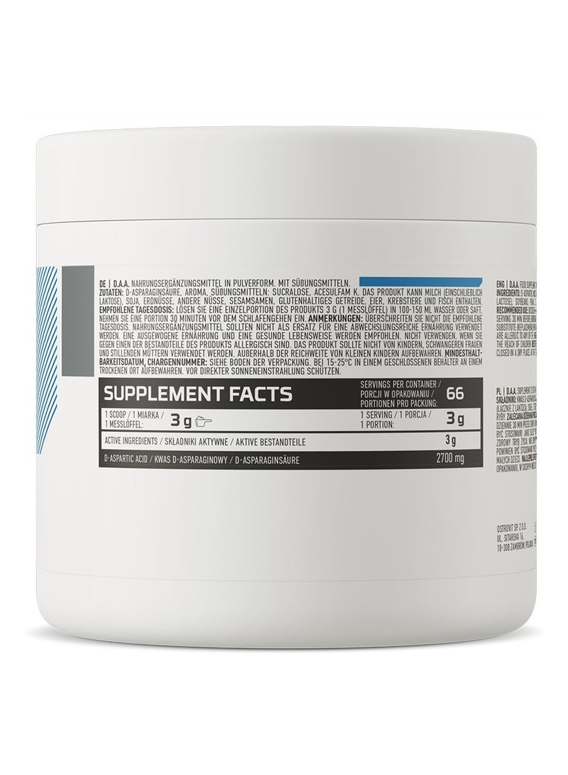 OstroVit Ostrovit, D.A.A, Raspberry, 200g, 66 Servings  - Image 2