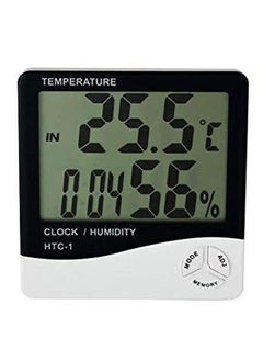 PAXMAX PAXMAX Digital Room thermometer or Temperature and Humidity Meter with Alarm Clock Wall Mount or Table Top HTC1  - Image 1