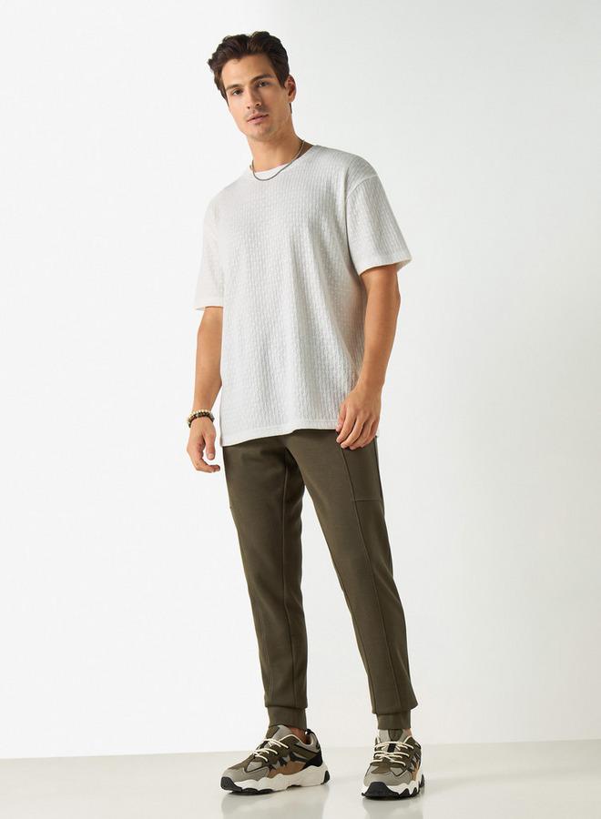 ايكونيك بنطلون رياضي سادة بقصة ضيقة ورباط إغلاق وجيوب من آيكونيك - Image 2