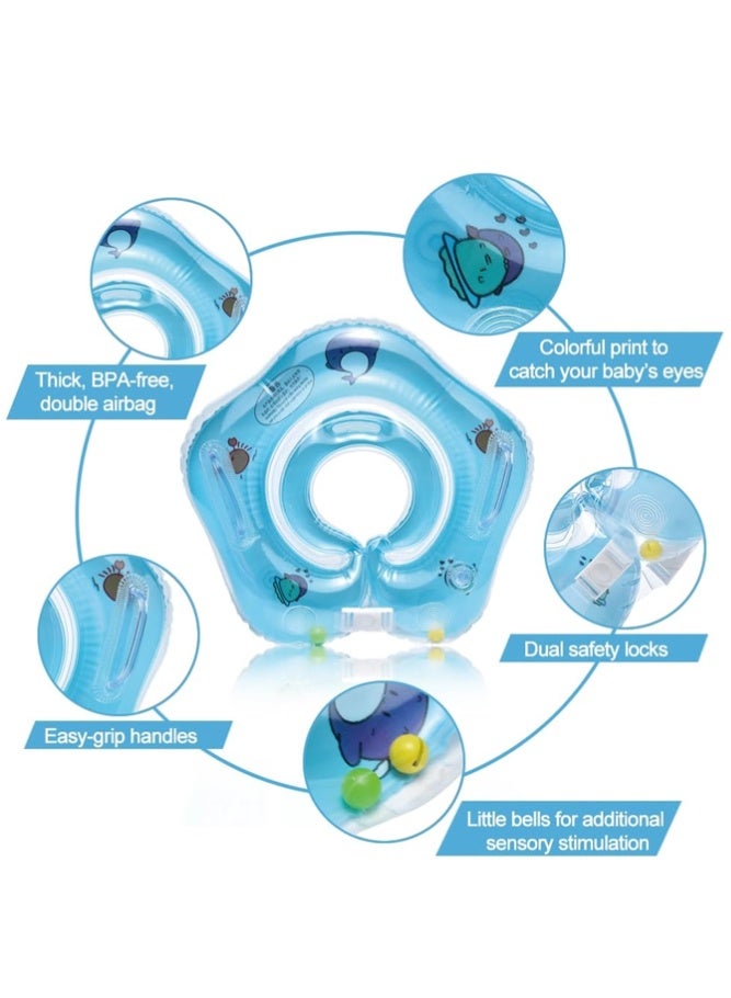 BELLSBERRY Baby Inflatable Swimming Pool Float Ring with Air Pump - Safe Swim Tube for Pool & Beach - Image 3