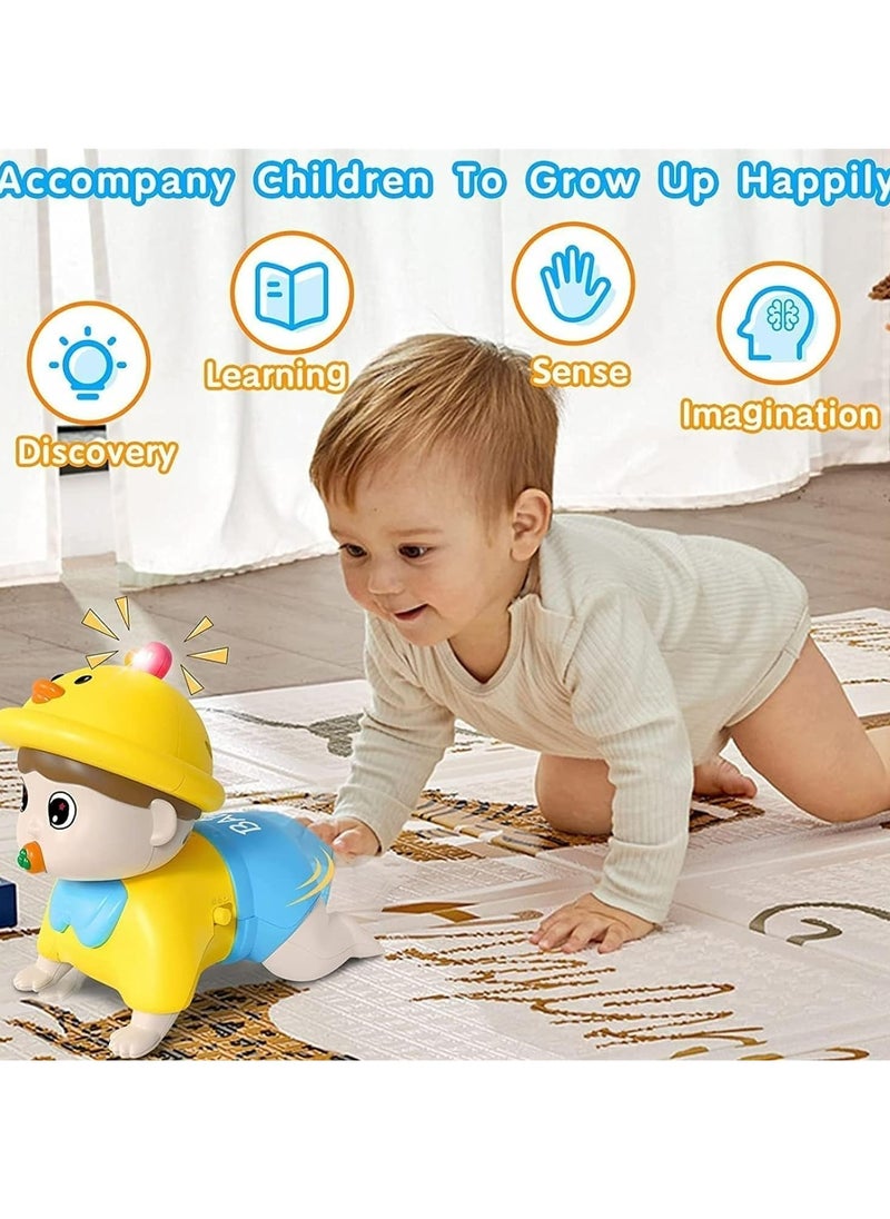 Soofam Infant Baby Crawling Toys 6 to 12 Months, Crawling Musical Toys for 6, 9, 12, 18 Month Old Toddler & Baby Toys 12-18 Months, Light Up Tummy Time Educational Learning Toys for 1, 2, 3 Year Old Boy Girl Gifts  - Image 2
