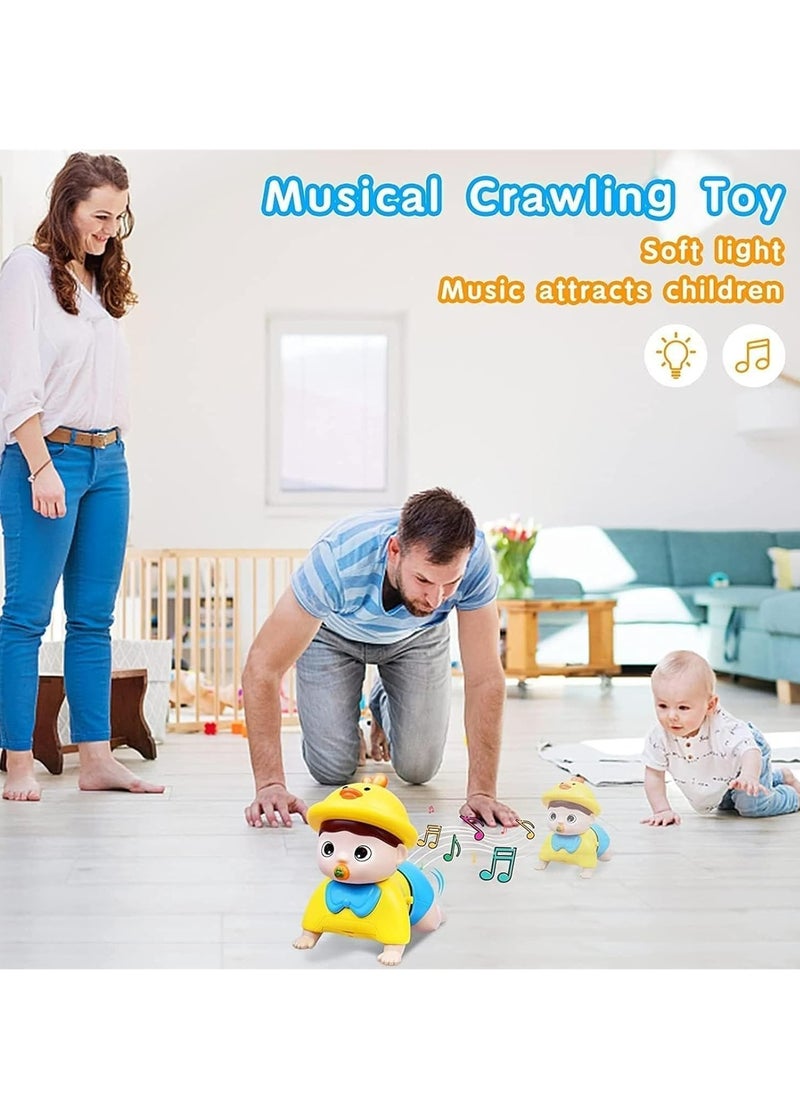 Soofam Infant Baby Crawling Toys 6 to 12 Months, Crawling Musical Toys for 6, 9, 12, 18 Month Old Toddler & Baby Toys 12-18 Months, Light Up Tummy Time Educational Learning Toys for 1, 2, 3 Year Old Boy Girl Gifts  - Image 3
