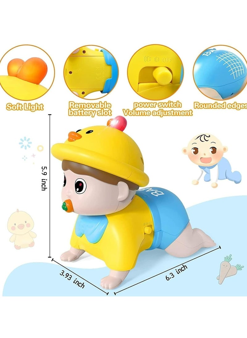 Soofam Infant Baby Crawling Toys 6 to 12 Months, Crawling Musical Toys for 6, 9, 12, 18 Month Old Toddler & Baby Toys 12-18 Months, Light Up Tummy Time Educational Learning Toys for 1, 2, 3 Year Old Boy Girl Gifts  - Image 5