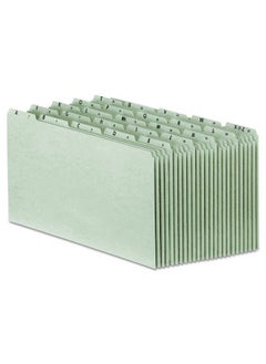 Pendaflex Pn1025 Az Top Tab Recycled File Guides 25 Pt. Gray Pressbd. 1 5 Tab Legal 25 Set  - Image 2