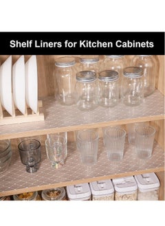 Generic Shelf Liners for Kitchen Cabinets, 45*500cm Non-Adhesive Shelf Cabinets Drawer Liner, Non-Slip Washable Refrigerator Drawers Mat for Kitchen Shelves, Pantry, Desks, Cupboard  - Image 4