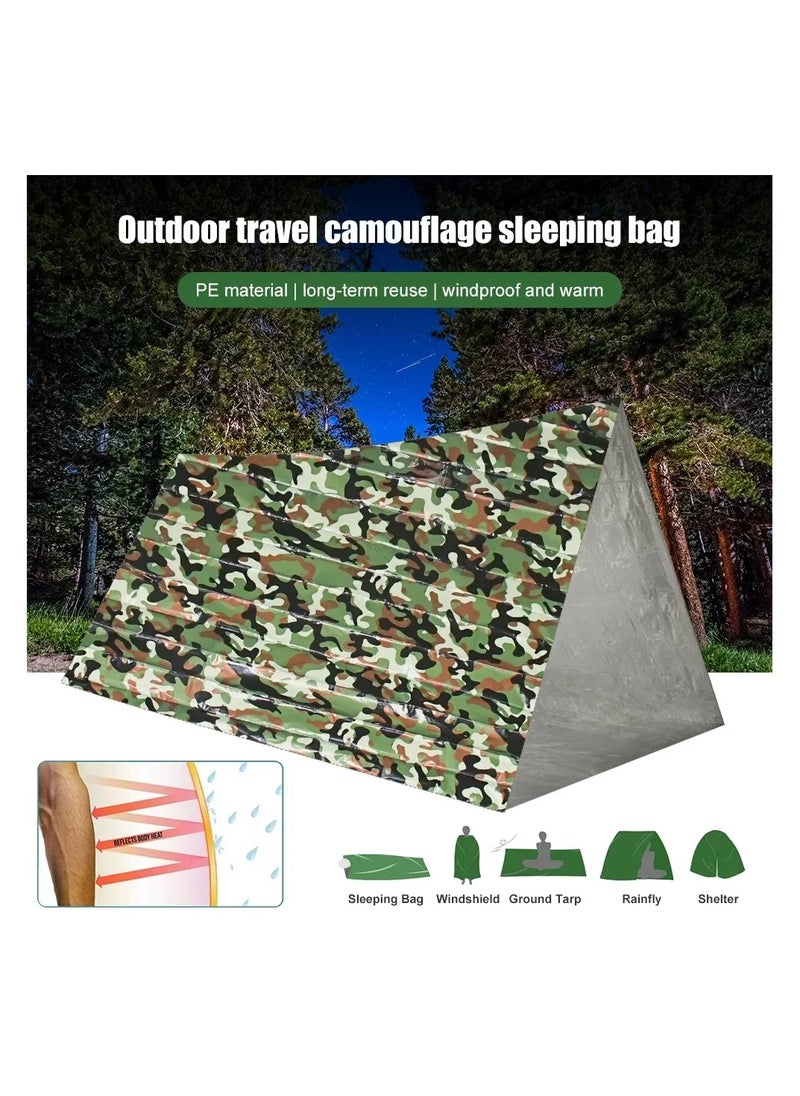 Emergency Sleeping Bag, Lightweight Survival Sleeping Bags Waterproof Thermal Emergency Blanket, Bivy Sack Survival Gear for Outdoor Adventure, Camping, Hiking - pzsku/ZFDD999C7E44E62D0FC23Z/45/_/1715931430/c9a922b5-a4e6-4f69-b259-3540283e1661