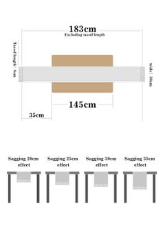 LEOKOR Natural Burlap Splicing Cotton Boho Table Runner with Tassels 30*180CM  - Image 4