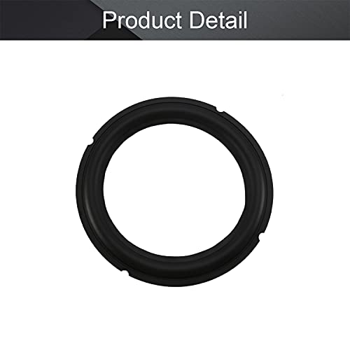 Fielect 4Pcs 8 Inch Black Notch Speaker Rubber Edge Surround Rings Replacement Parts for Speaker Repair or DIY - Image 4