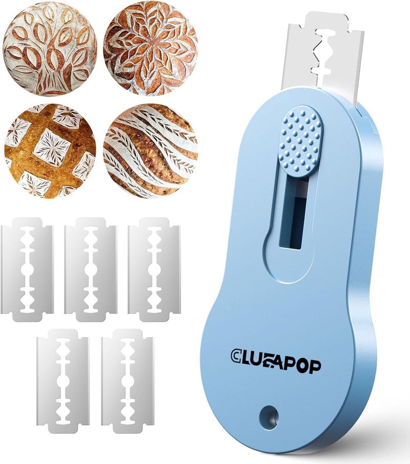 CLUEAPOP Bread Lame Magnetic Professional Bread Lame Dough Scoring Tool | Sourdough Scoring Tool | Sourdough Bread Baking & Bread Scoring Tool & 5 Razor Blades, Bread Making Kitchen Tool - Image 1