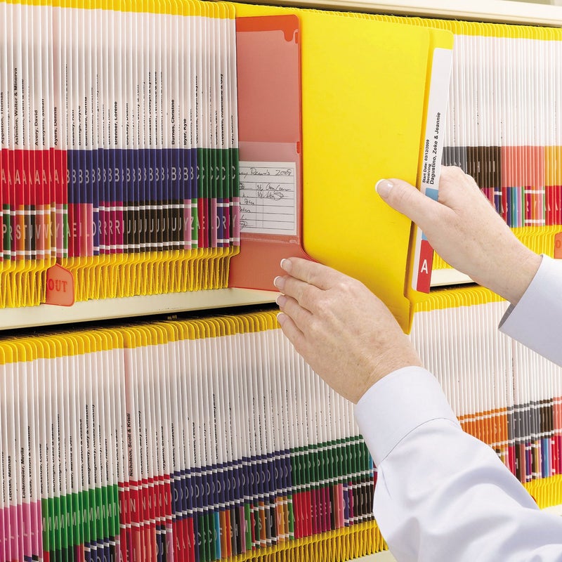 Smead End Tab File Folder, Shelf-Master Reinforced Straight-Cut Tab, Letter Size, Yellow, 100 per Box (25910) - Image 2