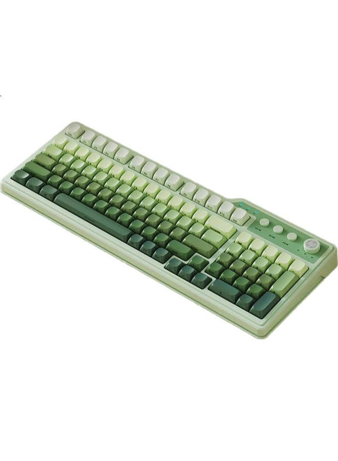 Hp K360 Wired Keyboard Gradient Color Keycaps Rgb Mechanical Feel Ergonomic Design Office Gaming Universal League Of Legends Esports Gaming Keyboard Green 98 Keys - Image 3