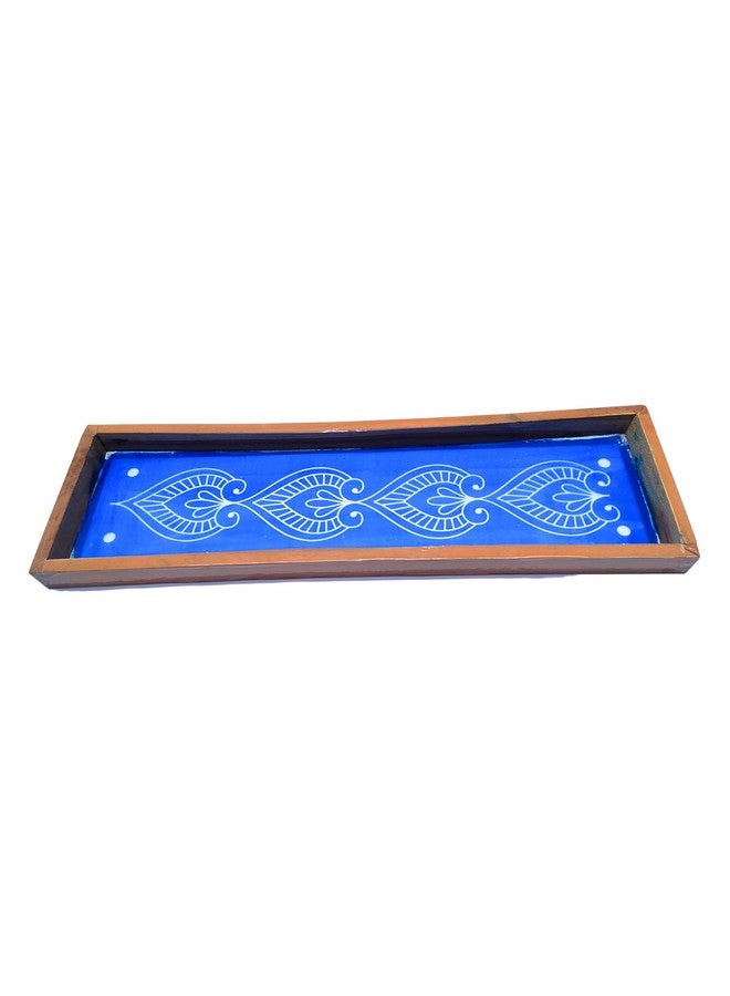 anciently Anciently Lotus Bud Border Rangoli Stencils Wooden, Rangoli Sacha Wooden, 1 Piece (17x5 Inches)  - Image 5