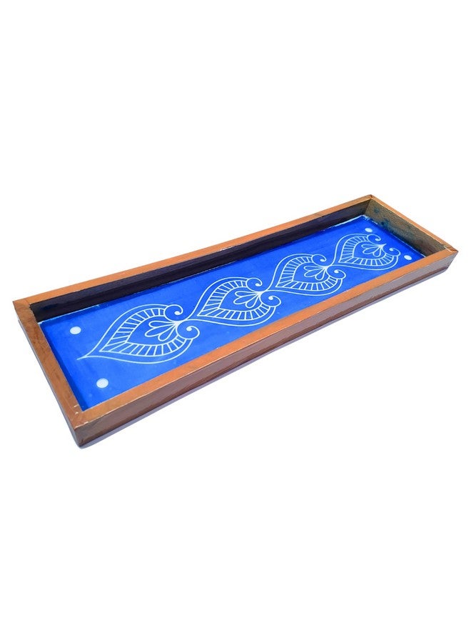 anciently Anciently Lotus Bud Border Rangoli Stencils Wooden, Rangoli Sacha Wooden, 1 Piece (17x5 Inches)  - Image 1