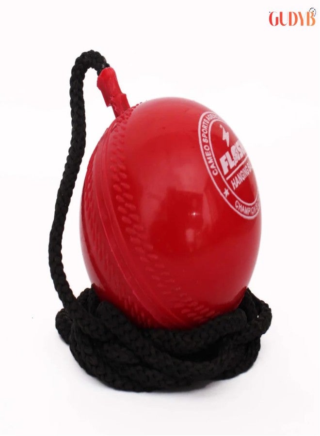 GudyB Synthetic Ball with a Cord Cricket Hanging & Knocking Ball for Indoor & Outdoor Training, Practice, Batting - Image 3