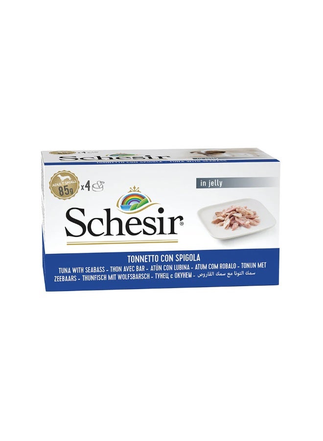Schesir Dog Multipack Wet Food-Tuna With Seabass Weight  4x85g - Image 1