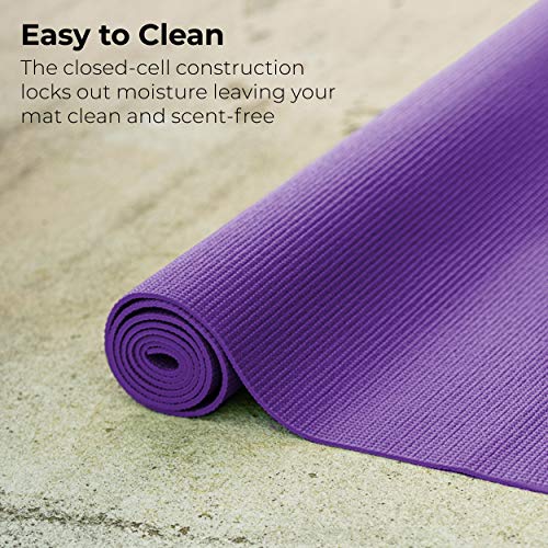 Hello Fit 10-Pack Yoga Mat, 68" x 24" Non Slip Exercise Mat, 4mm Thick Gym Mat for Fitness and Stretching, Bulk Non Toxic Yoga Mats for Schools and Studios, Assorted - Image 5