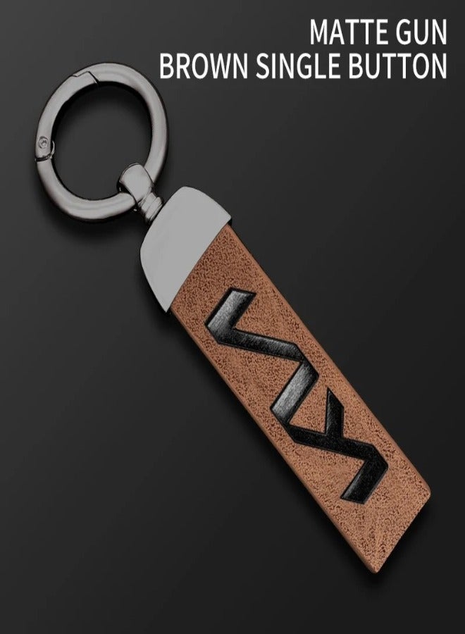 AROAQ Leather Alloy Car  KeyChain Key Protection For KIA Sportage R GT Stinger Sorento Ceed Cerato Forte Niro Soul Telluride ( Only Buckle) - Image 1