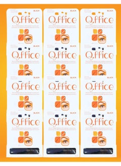 Office 12 Pieces Eyelash Glue Black 6g  - Image 1
