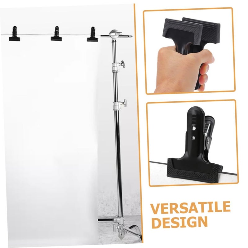 Heavy Duty Steel Backdrop Clips 4pcs For Professional Photography Background Fixing - Image 4