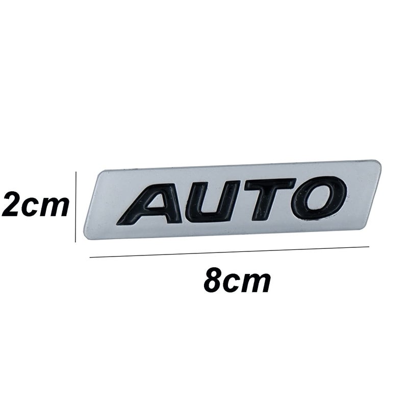 Asraw Chrome Finish Auto Car Badge 3D Sticker Emblem Monogram - Automatic Smart Auto Emblem for Car (Auto) - Image 2
