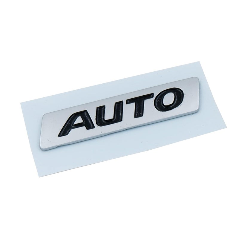 Asraw Chrome Finish Auto Car Badge 3D Sticker Emblem Monogram - Automatic Smart Auto Emblem for Car (Auto) - Image 3