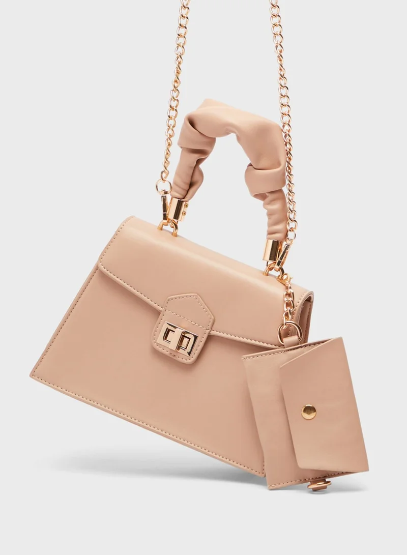 shoexpress Top Handle Crossbody With Small Coin Purse