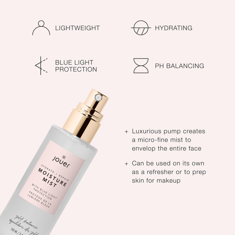 Jouer Hydrate & Repair Moisture Mist with Blue Light Protection, 100ml â€“ Hydrating Face Spray â€“ Makeup Refreshing Mist â€“ Vegan, Paraben-Free, Gluten-Free, Cruelty-Free, Talc-Free - Image 3