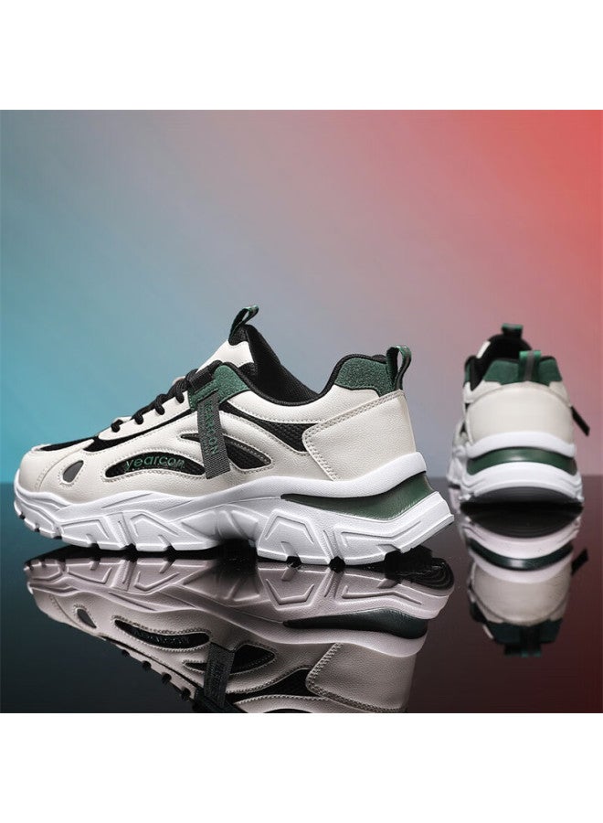 YEARCON Yierkang Men's Casual Breathable Mesh Outdoor Hiking Sports Shoes Comfortable Durable Running Shoes White/black 39 - Image 3