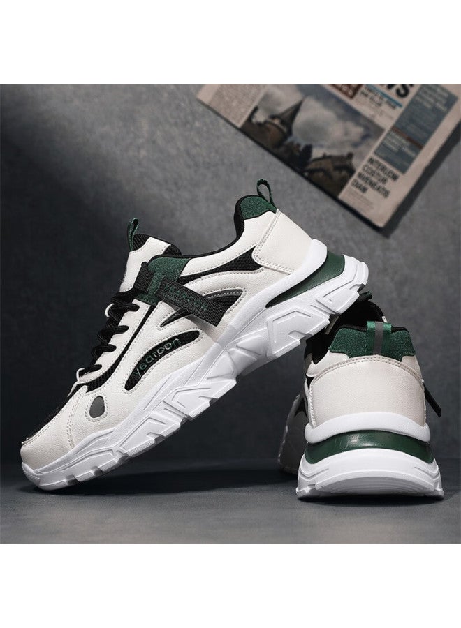 YEARCON Yierkang Men's Casual Breathable Mesh Outdoor Hiking Sports Shoes Comfortable Durable Running Shoes White/black 39 - Image 5