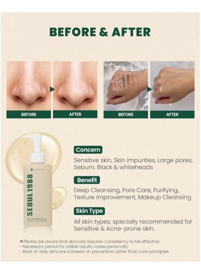 K-SECRET Seoul 1988 Cleansing Oil : Pince Cica 1% + Probiotics 200ml/6.76 oz.  - Image 5