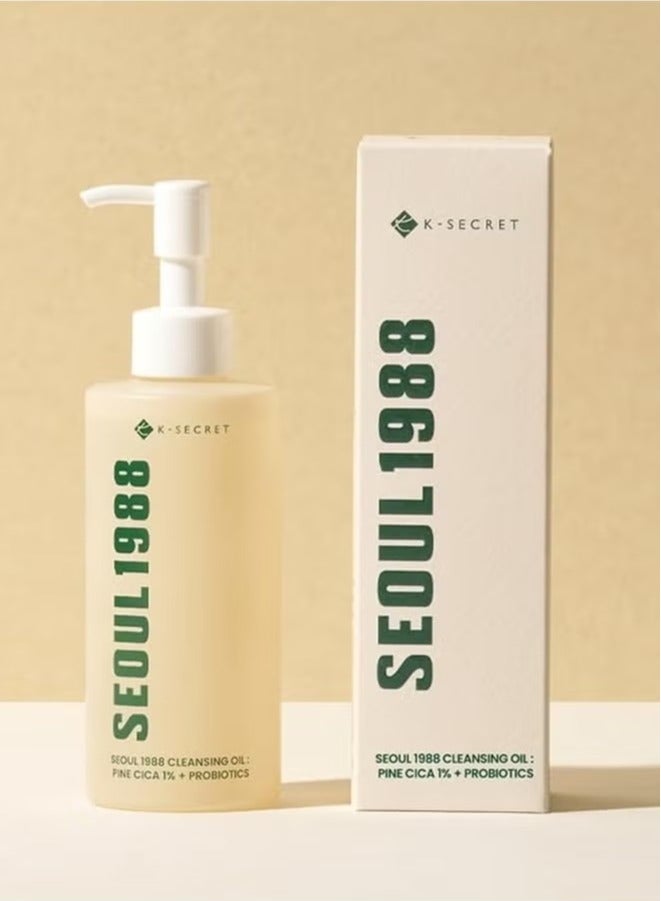 K-SECRET Seoul 1988 Cleansing Oil : Pince Cica 1% + Probiotics 200ml/6.76 oz.  - Image 1