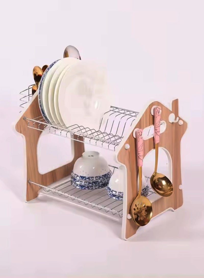 Sweet Home Sweet Home Dish Drying Rack For Kitchen, Dish Drainer Rack with Removable Drip Tray Rust-Proof Dish Drainer with Removable Cutlery Holder Dish Racks for Kitchen Counter - Image 1