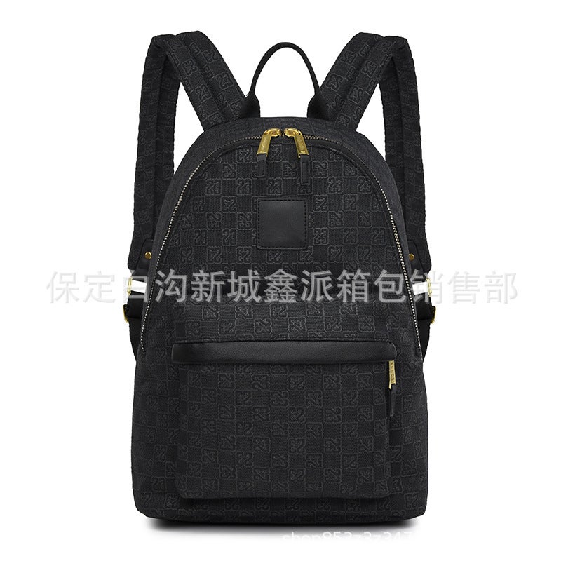 Trendy Trendy Backpack Checkerboard Backpack Campus Student Schoolbag Item No. 5782 - Image 2