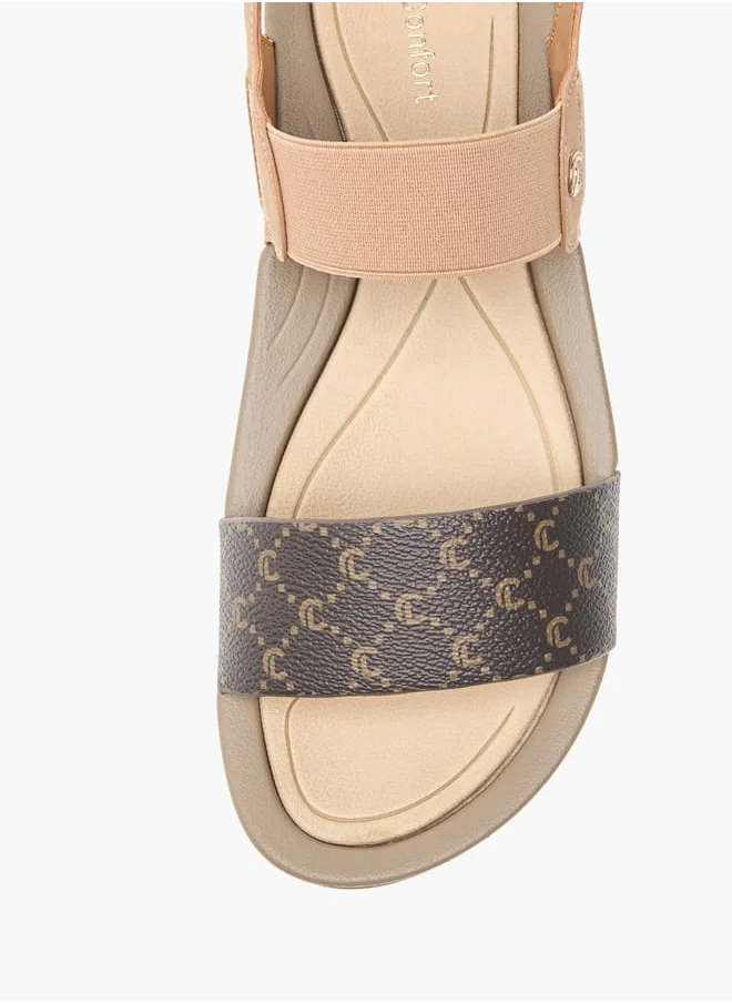 Le Confort Women Solid Sandals with Elasticated Strap