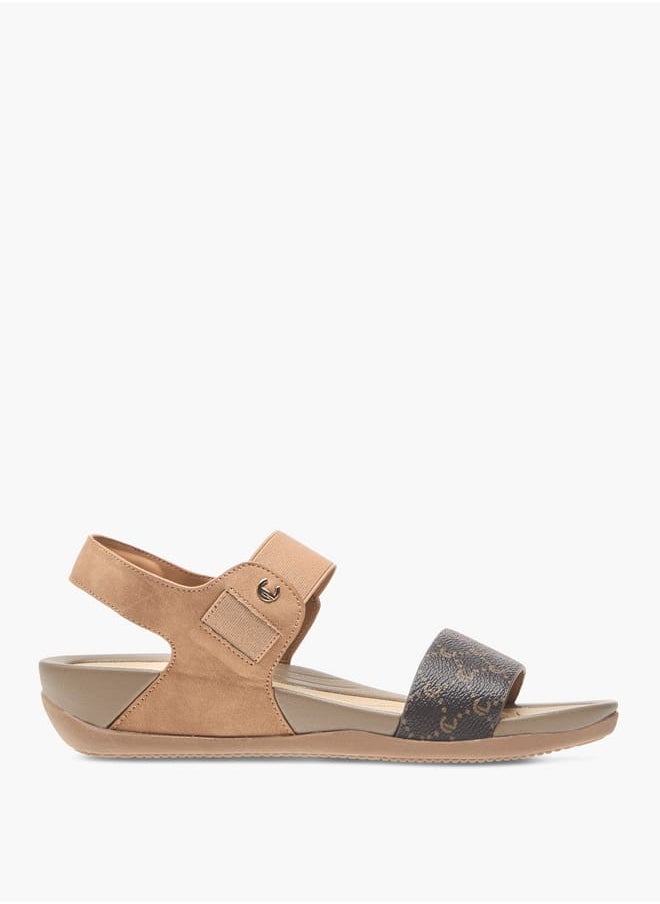 Le Confort - Women Solid Sandals with Elasticated Strap - Image 1